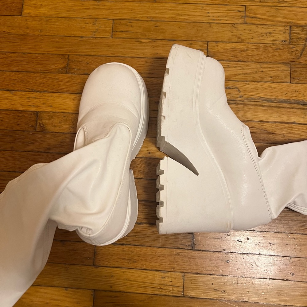 WINDSOR SMITH CHUNKY 90s PLATFORM KNEE HIGH BOOTS